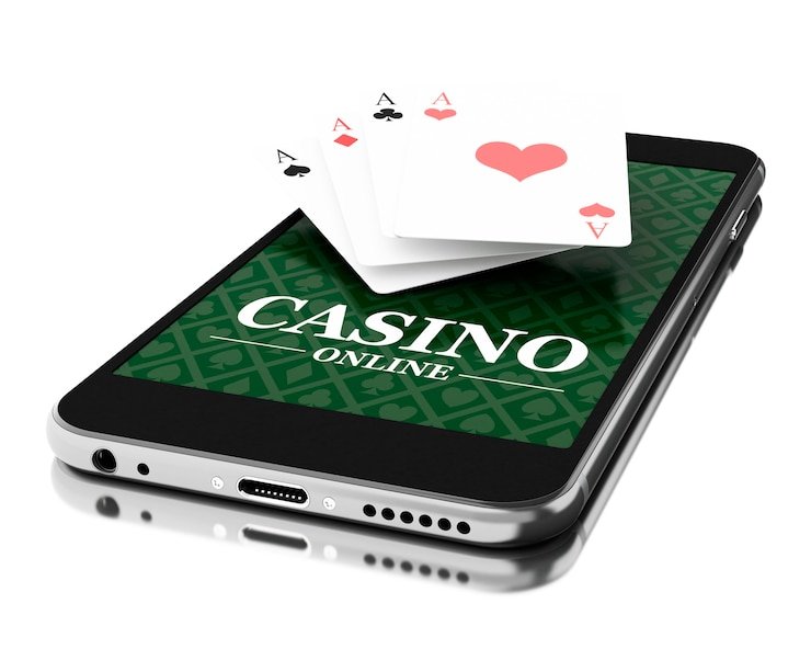Studio dealer baccarat langsung dengan meja hijau dan antarmuka digital di layar samping